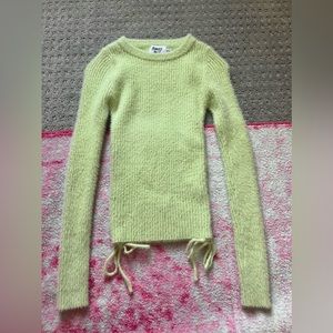 Princess Polly Green Bow Sweater
